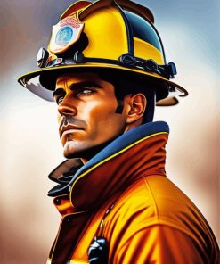 Cool Firefighter Paint By Numbers