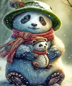 Cute Panda Animal Paint By Numbers