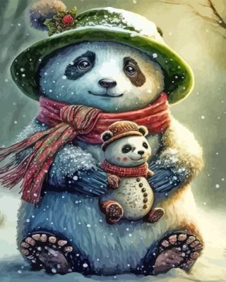 Cute Panda Animal Paint By Numbers