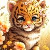 Cute Tiger Paint By Numbers