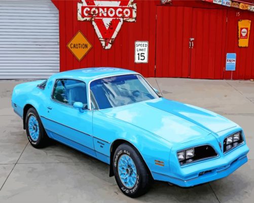 Cyan Firebird Paint By Numbers