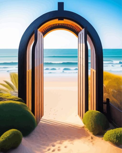 Door To Beach Paint By Numbers