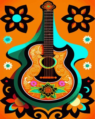 Florla Guitar Paint By Numbers