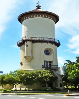 Water Tower Paint By Numbers