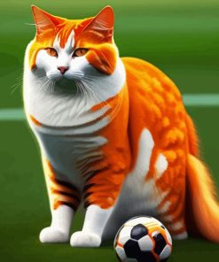 Footballer Cat Paint By Numbers