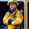 Hero Firefighter Paint By Numbers