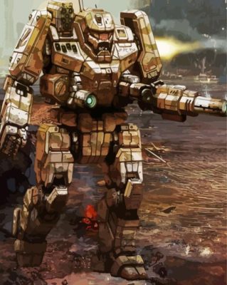 Mechwarrior Battletech Paint By Numbers