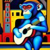 Monkey Guitar Paint By Numbers