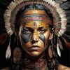 Native Lady Paint By Numbers