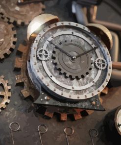 Steampunk Clock Paint By Numbers