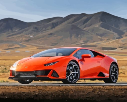 Lamborghini Huracan Paint By Numbers