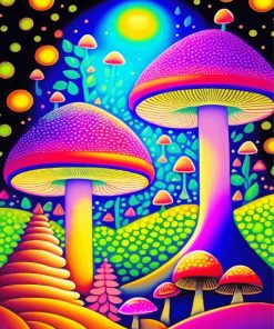 Mushrooms Art Paint By Numbers