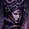 Purple Medusa Paint By Numbers