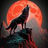 Moon Wolf Paint By Numbers