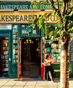 Shakespeare And Company In Paris Paint By Numbers