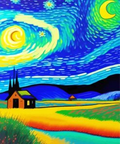 Starry Night Paint By Numbers