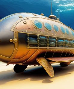 Steampunk Submarine Paint By Numbers