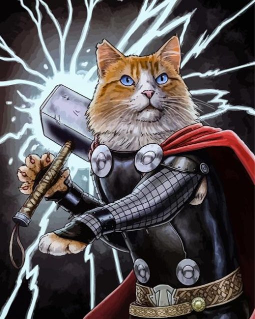 Epic Super Cat Paint By Numbers