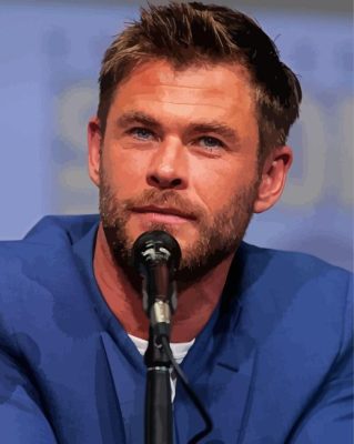 Chris Hemsworth Paint By Numbers