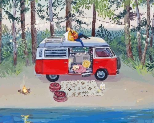 Vanlife Camping Paint By Numbers