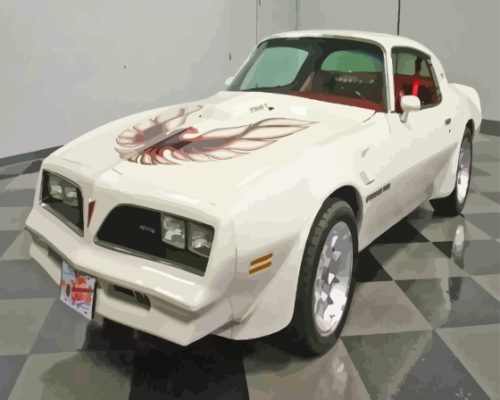 Firebird Trans Am Paint By Numbers