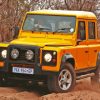 Yellow Land Rover Jeep Paint By Numbers