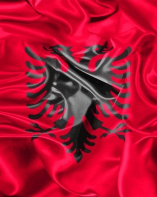 Albanian Flag Paint By Numbers