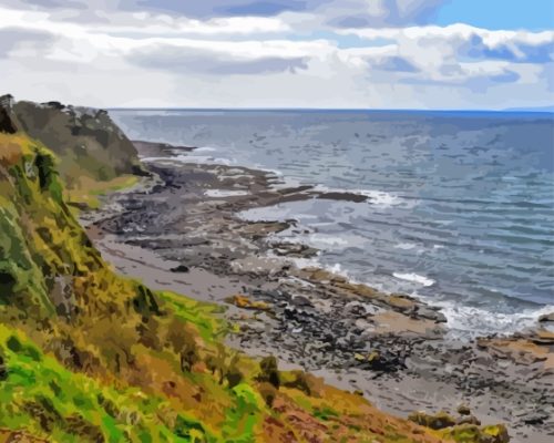 Ayrshire Coast Seascape Paint By Numbers