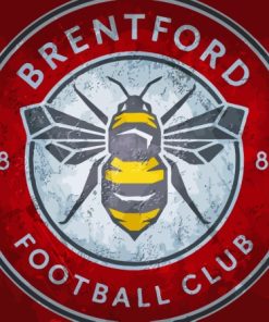 Brentford Logo Paint By Numbers