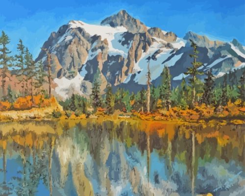 Cascade Range Art Paint By Numbers