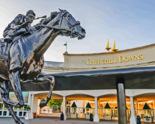 Churchill Downs Paint By Numbers