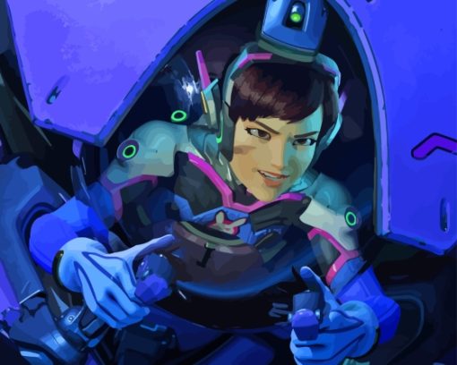 DVa Overwatch Paint By Numbers