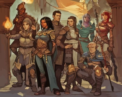 Dnd Party Paint By Numbers