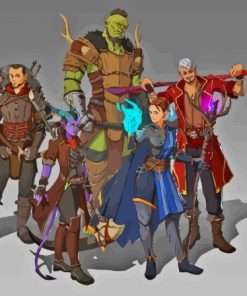 Dnd Party Game Paint By Numbers