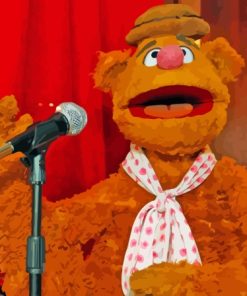 Fozzie Singing Paint By Numbers