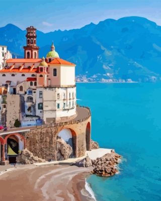 Atrani Amalfi Coast Paint By Numbers