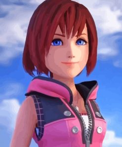 Kingdom Hearts Kairi Paint By Numbers