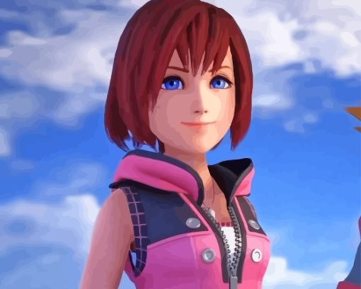 Kingdom Hearts Kairi Paint By Numbers