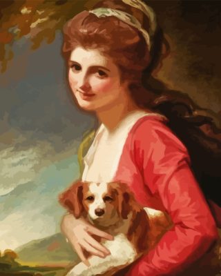 Lady With Dog Paint By Numbers