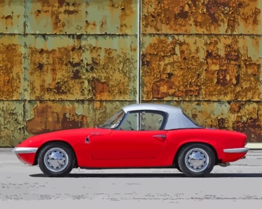 Vintage Lotus Elan Paint By Numbers