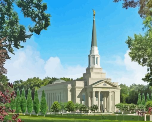 Virginia Temple Paint By Numbers