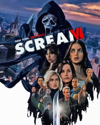 Scream 6 Movie Paint By Numbers