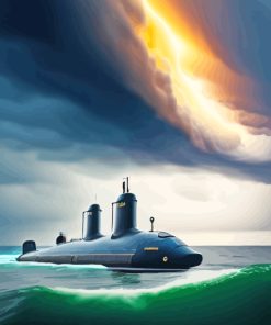 Submarine Paint By Numbers