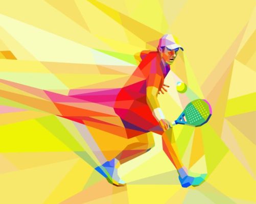 Abstract Tennis Player Paint By Numbers