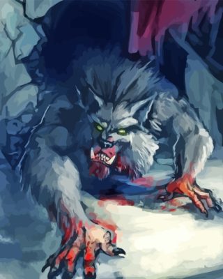 Wolf Monster Art Paint By Numbers