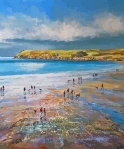 Polzeath Beach Paint By Numbers