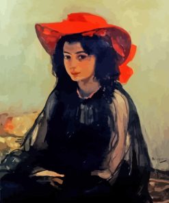 Girl With Hat Paint By Numbers