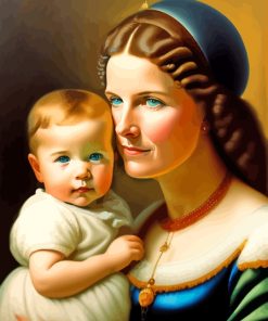 Child And Mother Paint By Numbers