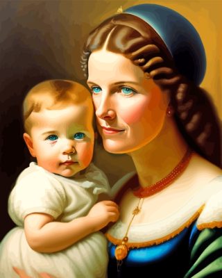 Child And Mother Paint By Numbers