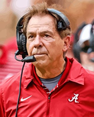 Nick Saban Paint By Numbers